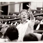 conducting in BBC Studio 7 Manchester c 1985